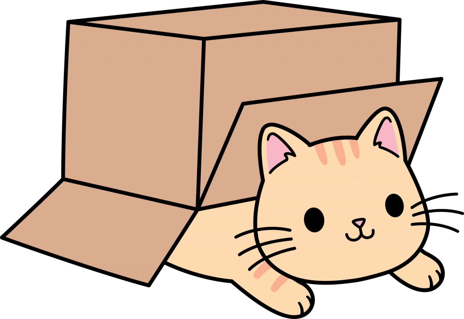 cartoon-cat-in-a-cardboard-box-1886046-vector-art-at-vecteezy